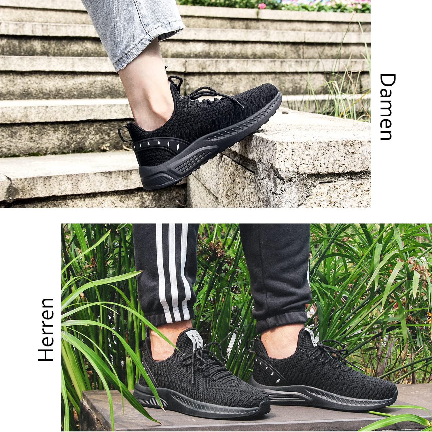 Turnschuhe Herren Laufschuhe Sportschuhe Sneaker rutschfeste Gummisohlen Leichte und Atmungsaktiv für Gehen – Bild 6