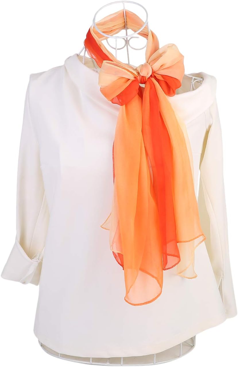 Lang Chiffon Leicht Gradient Farbe Schal Frühling Sommer Weich für Frauen – Bild 8